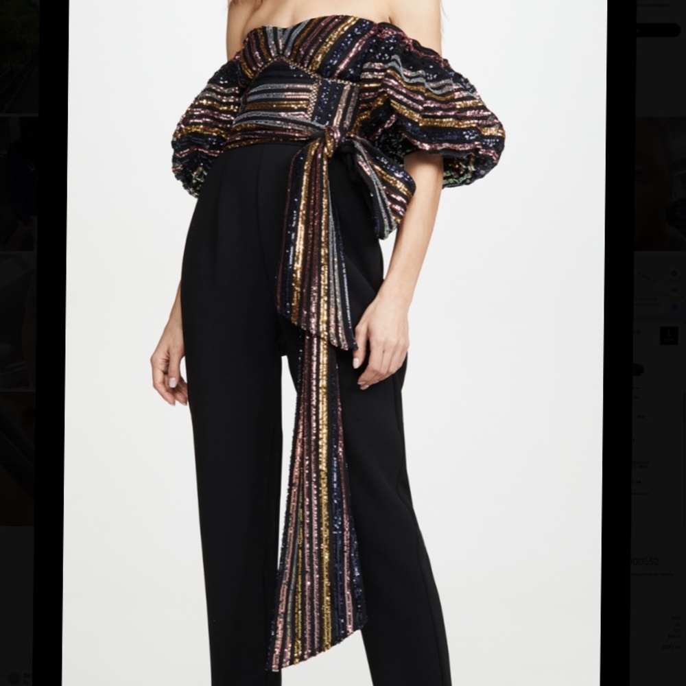 BEAUTIFUL SEQUIN SELF PORTRAIT JUMPSUIT